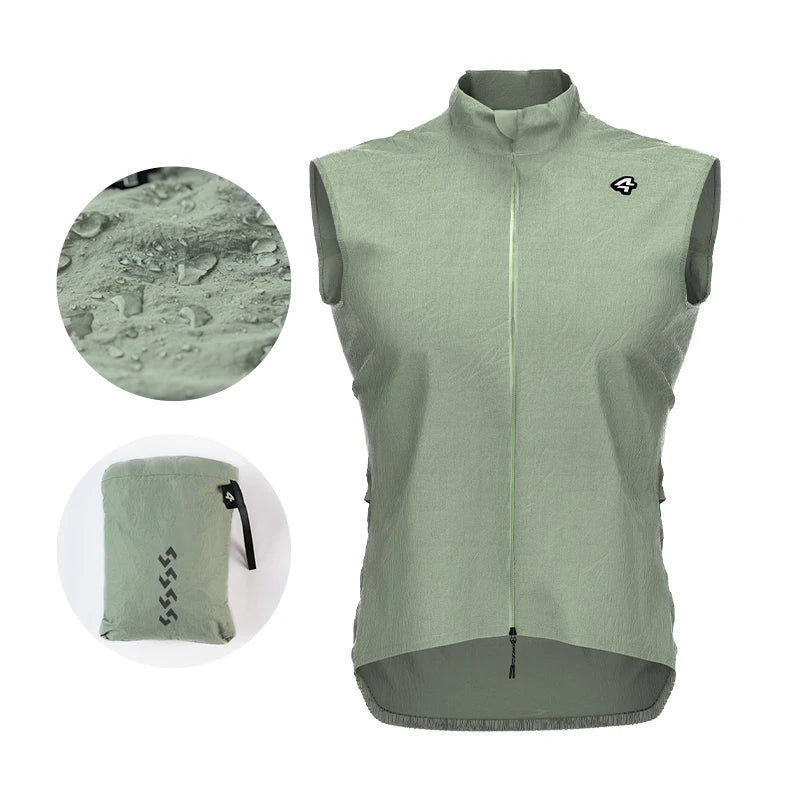 Lameda Cycling Vest For Men Windbreaker With Pockets Men's Cycling Running Vest Windproof Coat Jackets Man Road Bike Clothing