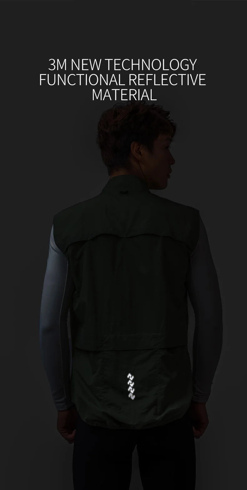 Lameda Cycling Vest For Men Windbreaker With Pockets Men's Cycling Running Vest Windproof Coat Jackets Man Road Bike Clothing