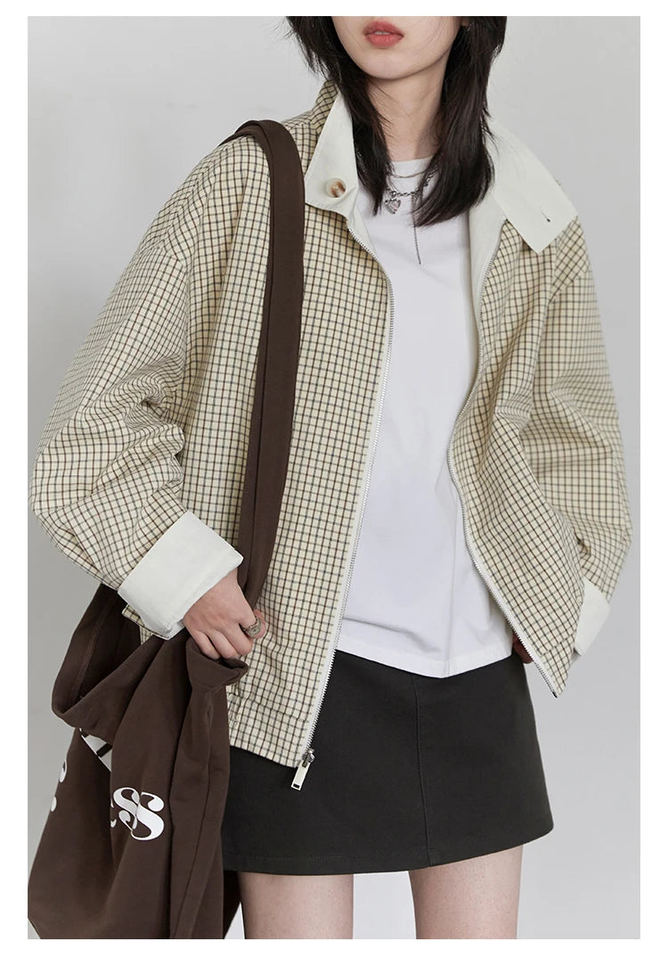 CHIC VEN Women Jackets Casual Reversible Stand Up Collar Workwear Female Coat Spring Autumn 2026 Woman Ourterwear