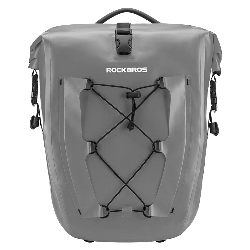 ROCKBROS Waterproof Bike Bag 25L Travel Cycling Bag Basket Bicycle Rear Rack Tail Seat Trunk Bag Bicycle Bag Panniers 1PCS