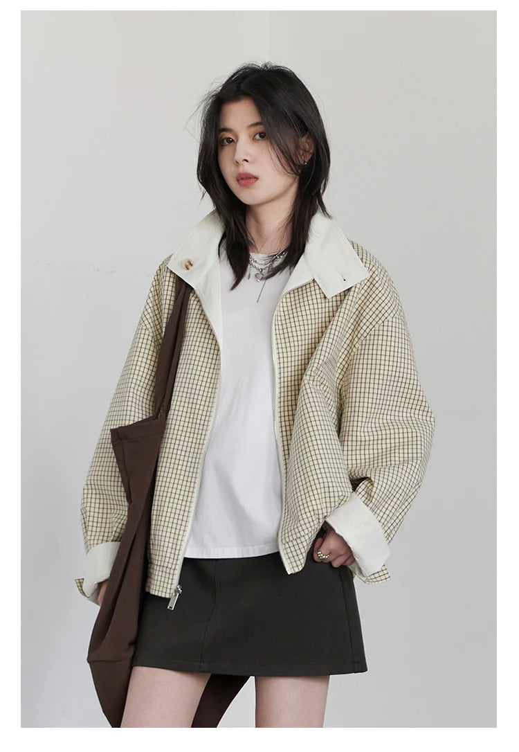 CHIC VEN Women Jackets Casual Reversible Stand Up Collar Workwear Female Coat Spring Autumn 2026 Woman Ourterwear