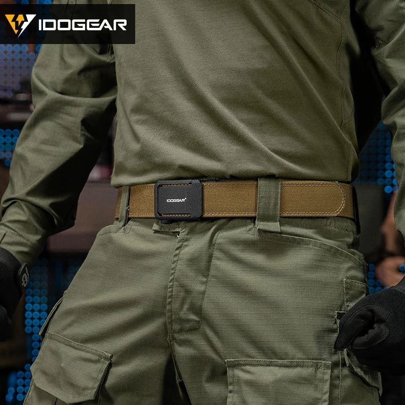 IDOGEAR SPORTS Quick-Adjust Tactical Ratchet Belt | Heavy-Duty 1.75" 1000D Nylon for EDC, CCW & Duty Use 3439