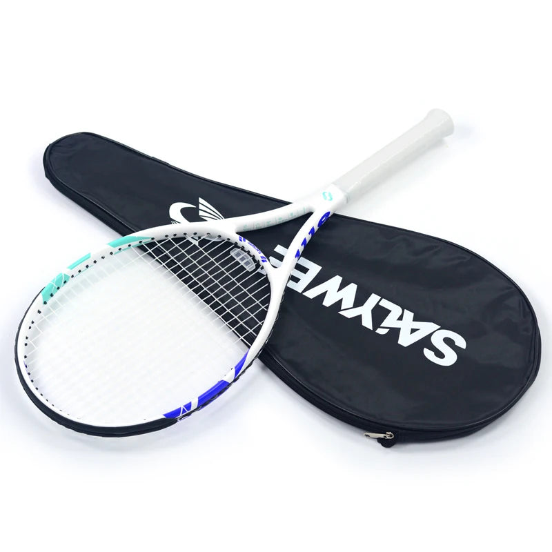 BaboBee SY1118, 100% Full Carbon Fiber Tennis Racket 60lbs Pre-Strung, Aerospace-Grade Frame 275g Lightweight with Free Overgrip
