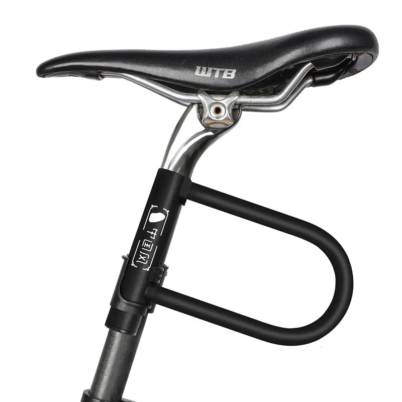 WEST BIKING Bicycle U Lock MTB Road Bike Padlock Portable Anti-theft Safety Motorcycle Scooter Cycling Lock Bicycle Accessories