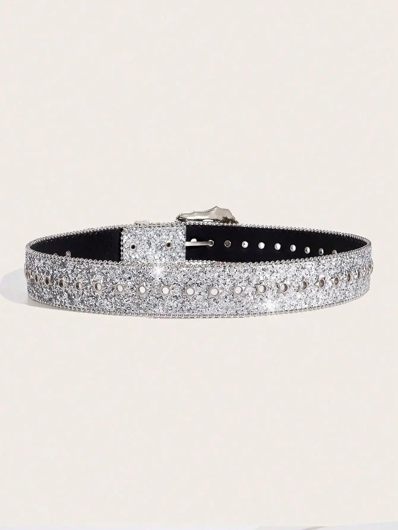 Y2K Western Style Thick Waist Belt For Women, Decorated With Dopamine Stars And Eye Patterns, Suitable For Daily Wear, Parties, Summer And School