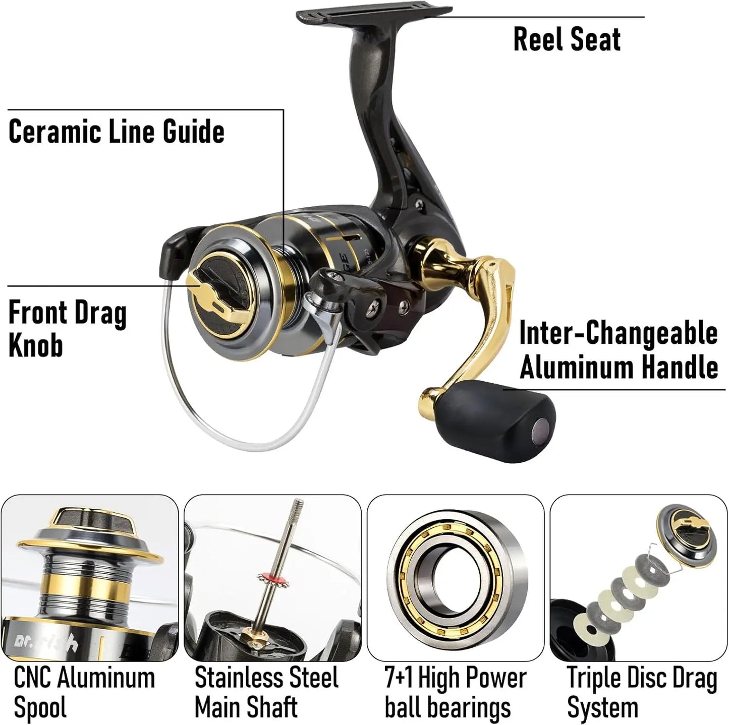 125-Piece Telescopic Fishing Rod Reel Combo Set with Tackle Bag for Freshwater Saltwater Travel