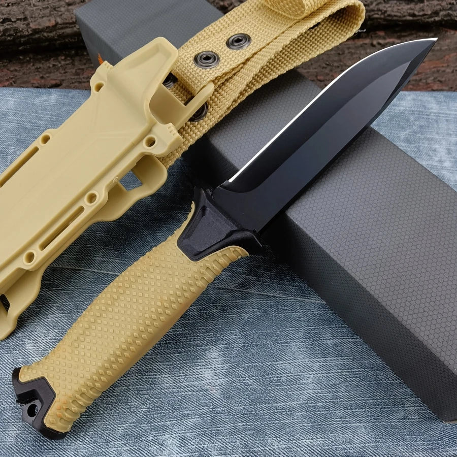 2025 New Generation Outdoor Stainless Steel Knife Portable Steel Military Tactical Knife Rock Climbing Rescue Emergency Tool