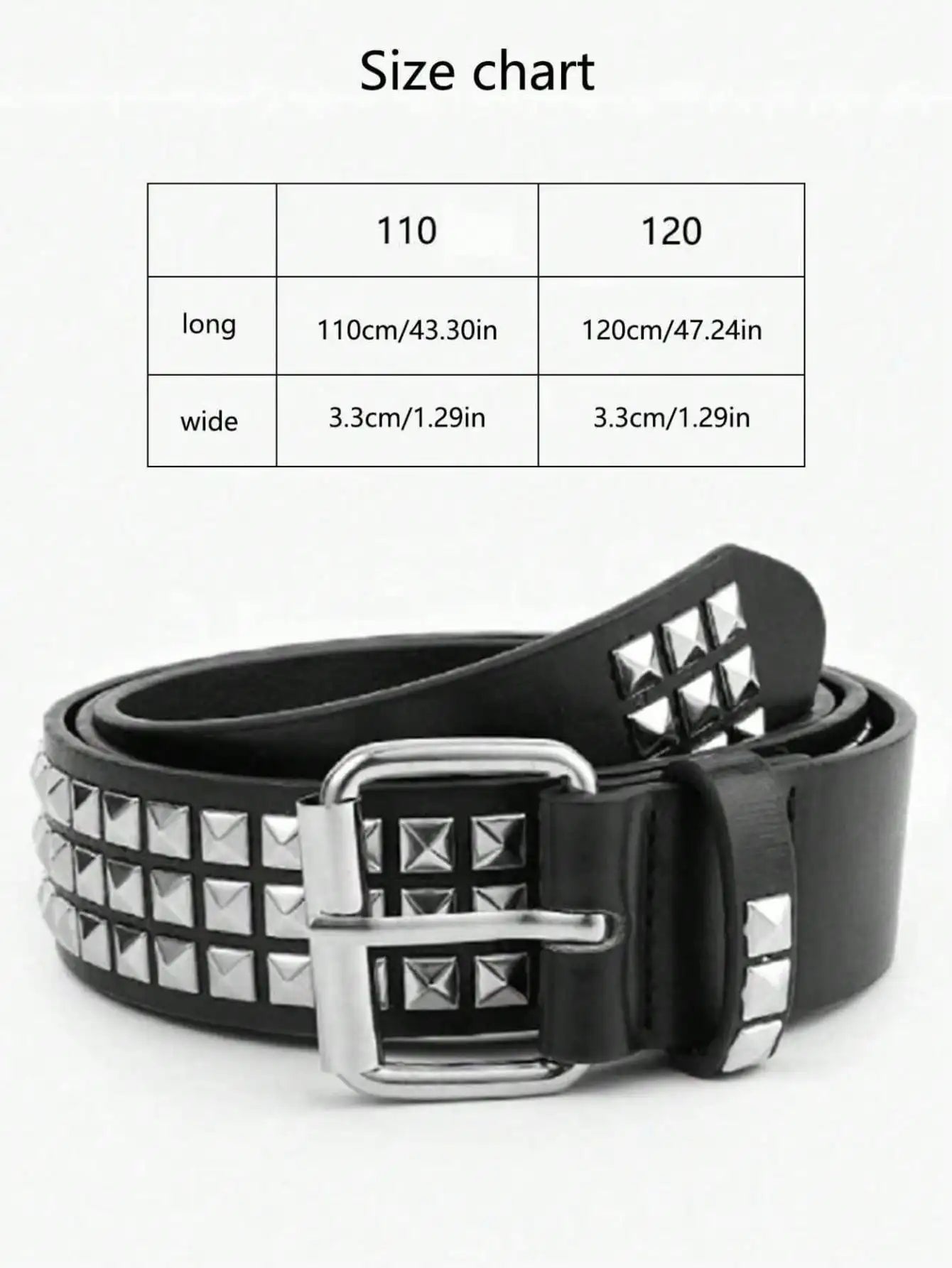 Solid Color Punk Rhinestone Studded Leather Belt, Suitable For Teens, Casual Outdoor, Athletic, Vacations, Graduation Gifts, Birthday, Daily Wear