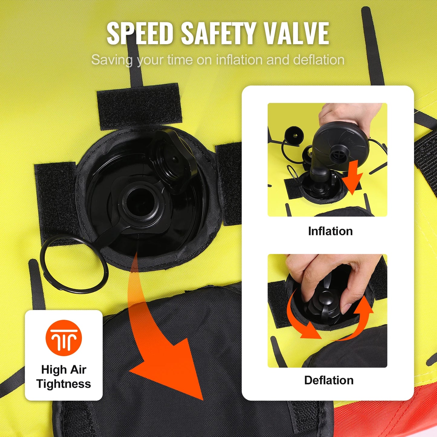 SucceBuy Towable Tube for Boating 1-3 People Inflatable Boat Tubes&Towables 63" Round Water Sport Towable Tube for Boat to Pull