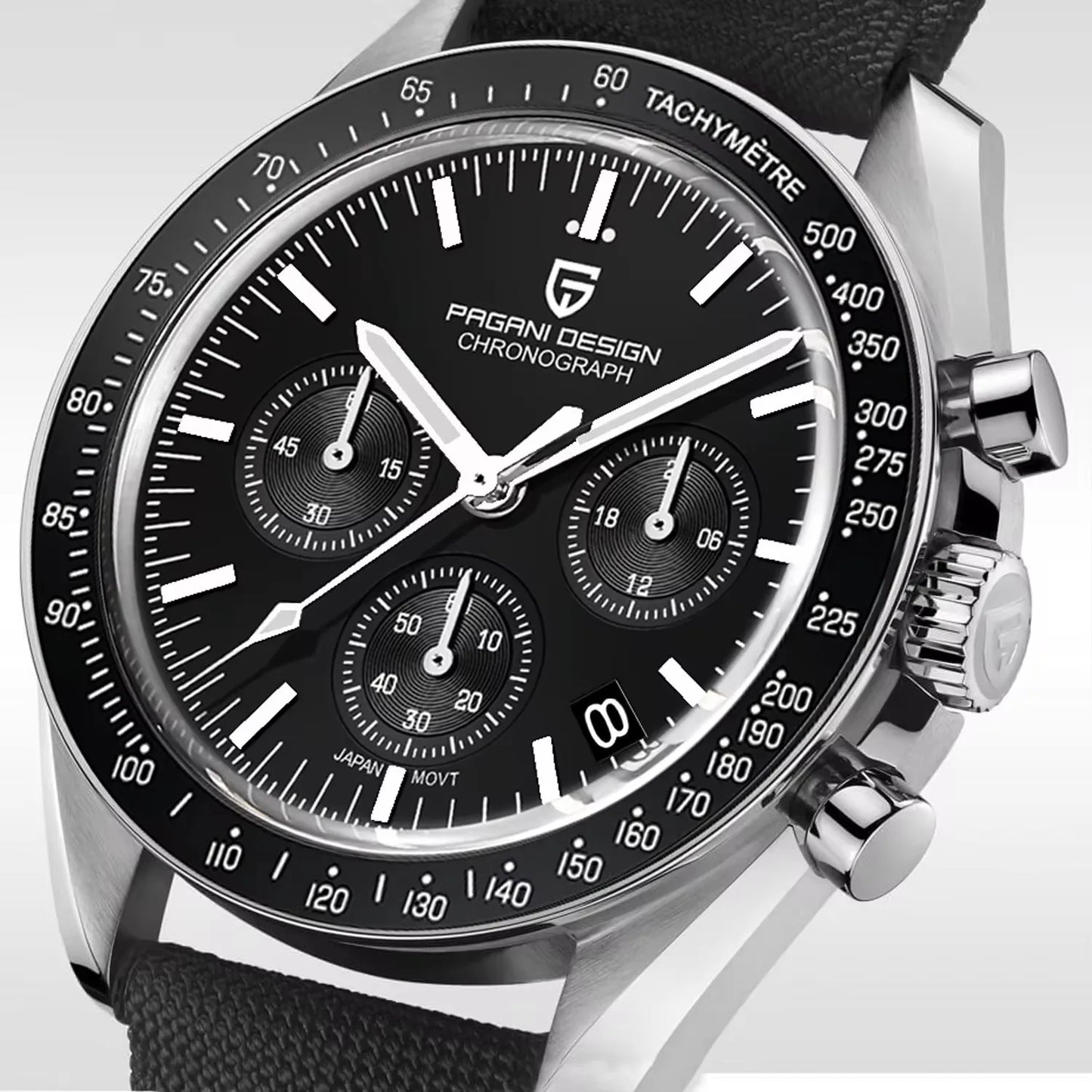 2026 New PAGANI DESIGN V6 Moon Men's Watcher Chronograph Quartz Watch Men Luxury AR Sapphire Ceramic Bezel Waterproof Luminous