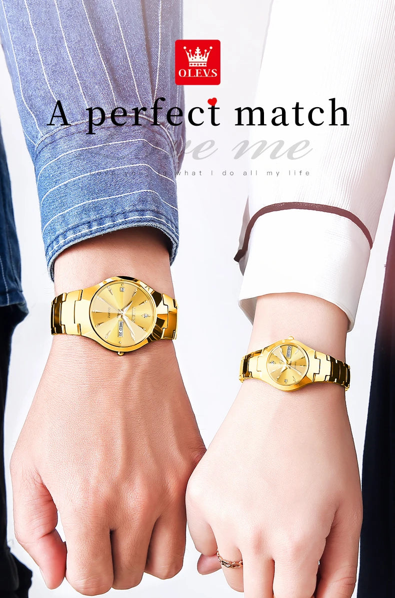 OLEVS Women Watch Quartz Rhombus Mirror Original Quartz Watch for Women Waterproof Luminous Stainless Steel Wristwatch Date Week