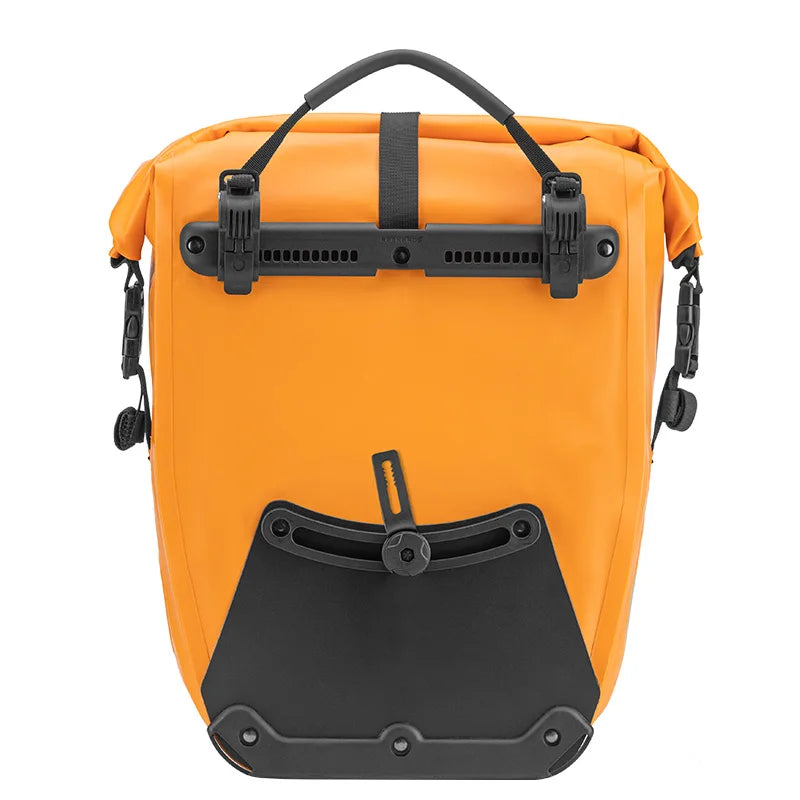 ROCKBROS Waterproof Bike Bag 25L Travel Cycling Bag Basket Bicycle Rear Rack Tail Seat Trunk Bag Bicycle Bag Panniers 1PCS