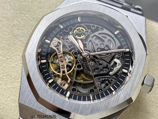 New Luxury Super Quality Mechanical Watch 41mm 3132 Movement 15407 Skeleton Watch