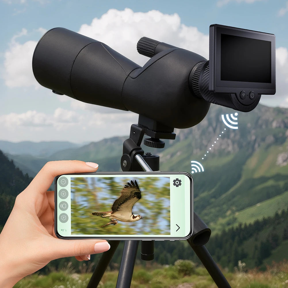 WiFi Electronic Eyepiece 1080P Telescope Camera Eyepiece with 4.3 Inch IPS Screen for Astronomical Telescope