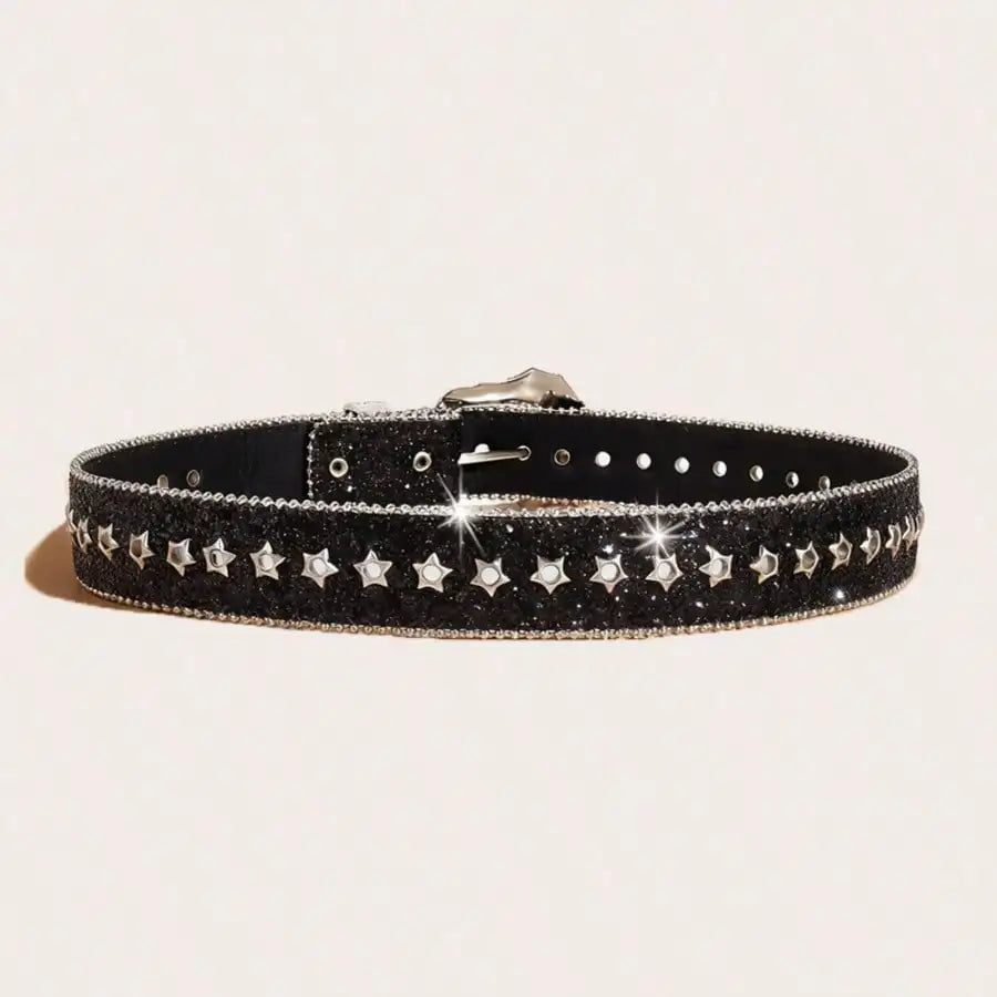 Y2K Western Style Thick Waist Belt For Women, Decorated With Dopamine Stars And Eye Patterns, Suitable For Daily Wear, Parties, Summer And School