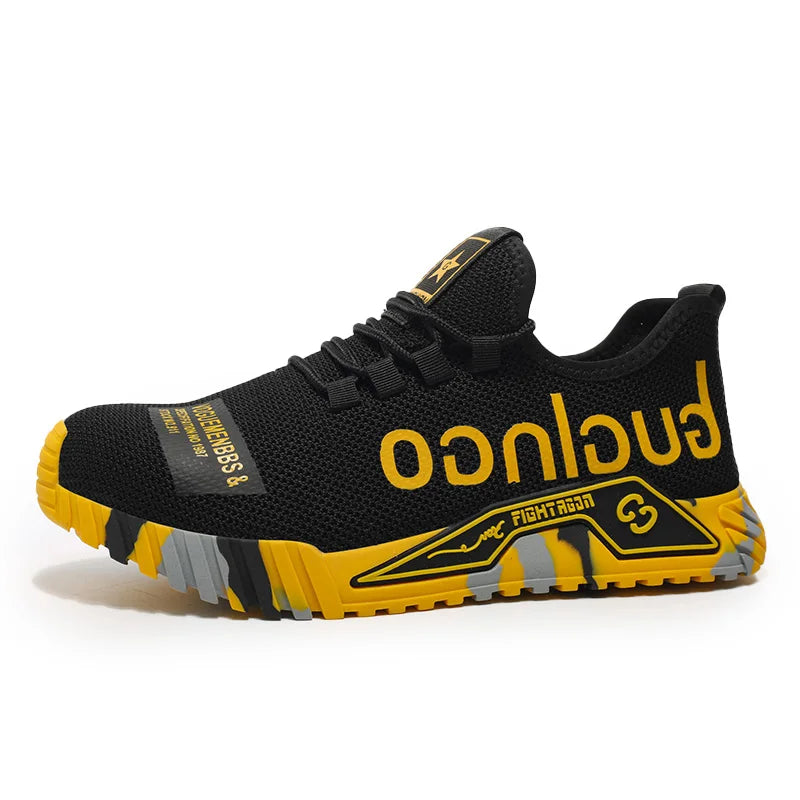 Soft-soled comfortable anti-smash and anti-puncture safety shoes