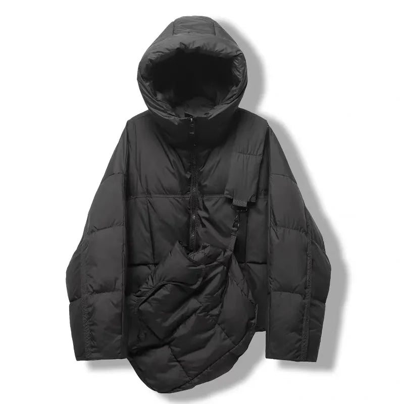 Winter Solid with Backpack Hooded Down Jacket Female Thick Warm Quilted Parka Outwears Women White Duck Down Warm Short Jackets