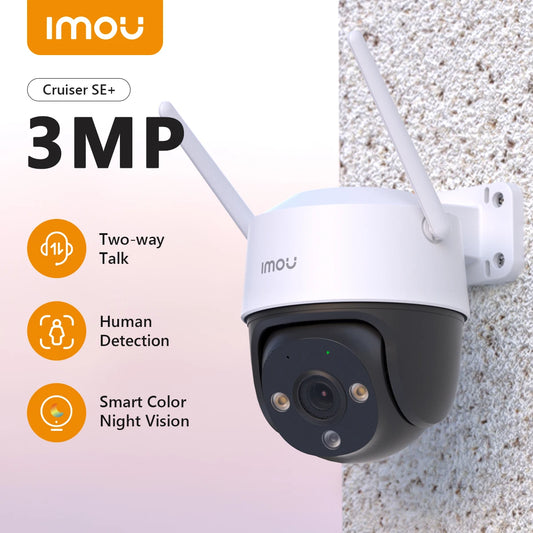 IMOU Cruiser SE+ 3MP/5MP Outdoor PTZ Wi-Fi Camera IP66 Weatherproof Camera Two Way Audio Color Night Vision AI Human Detection