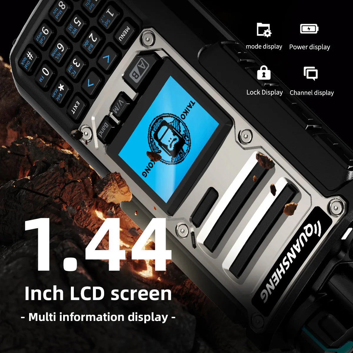 Quansheng TK-11(8) 10W VHF/UHF Dual Band Radio 999CH CTCSS/DCS IP55 2500mAh Type-C NOAA Weather Alarm CE