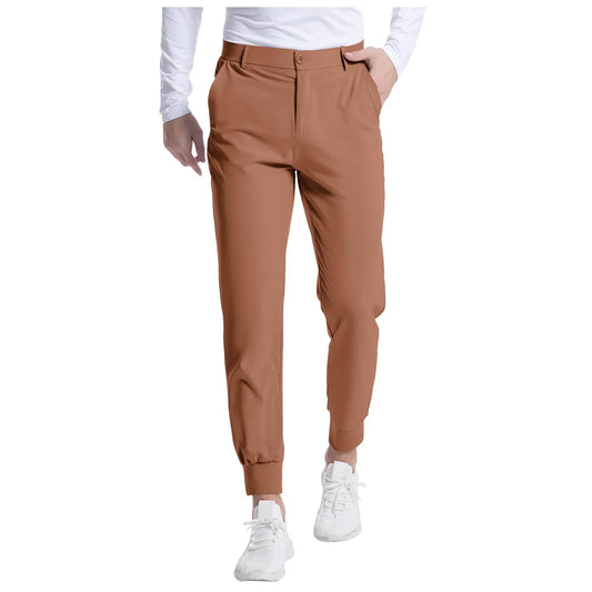 Mens Dress Pants Golf Stretch Pants Slim Fit Quick Dry Golf Joggers Pants Work Casual Long Pants With 3 Pockets Trousers Bottoms