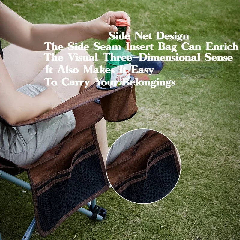 MOUNTAINHIKER Outdoor 4-speed Adjust Folding Lounge Chair Camping Portable Ultra Light Fishing Chair Director Art Student Chair