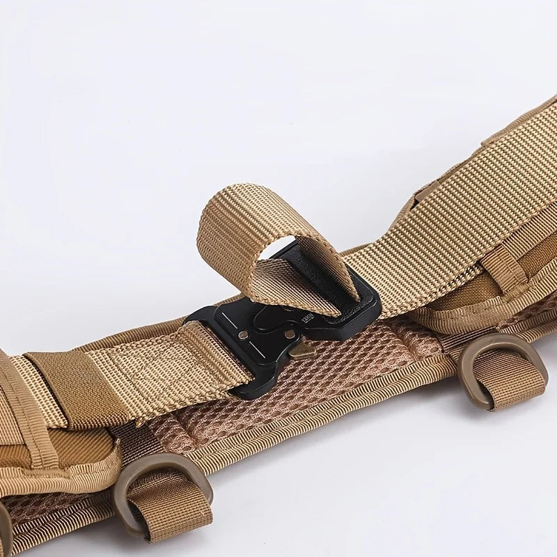 Men's Outdoor Hunting Tactical Belt Multi-Function Buckle Nylon Belt High Quality Outdoors Sport Canvas Belt
