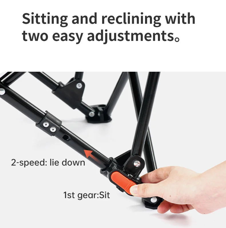 Naturehike High Back Moon Chair Camping Outdoor Fishing Folding Adjustable Lounge Chair Portable Picnic Garden Leisure Seat