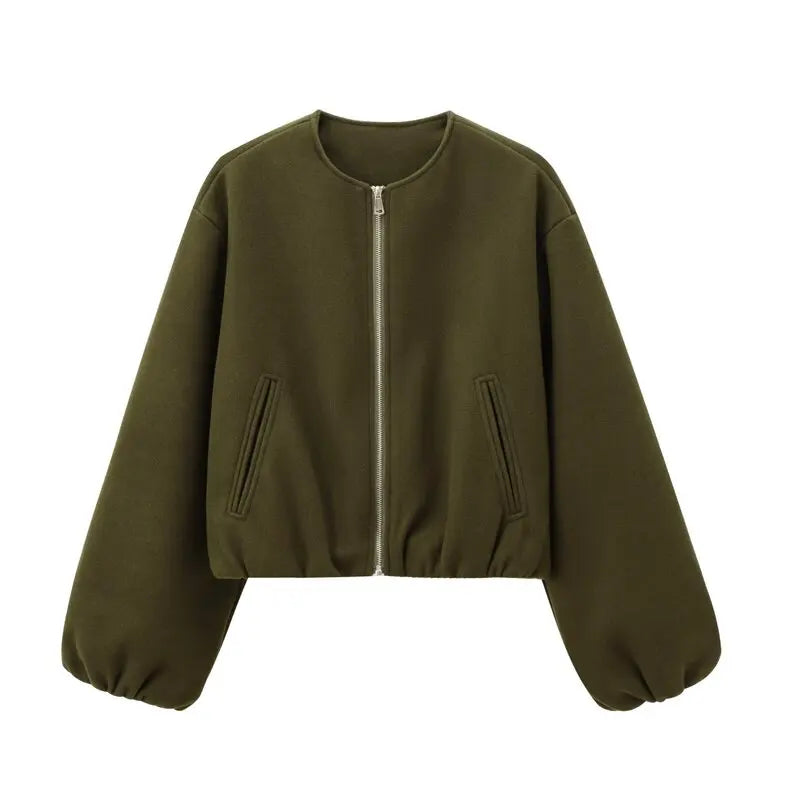 Fall 2024 Women's Loose Basic Long Sve White Jaet Versatile Outerwear New Arrival Faionable Versatile Ladies' Coat